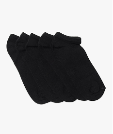 chaussettes femme ultra courtes unies (lot de 5) noir standard chaussettes2050001_4