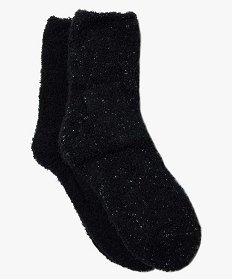 lot de 2 paires de chaussettes en maille chenille noir2057501_1