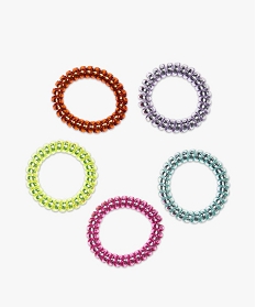 lot de 5 elastiques torsades colores multicolore autres accessoires fille2078901_1