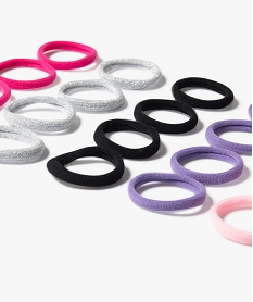 elastiques ronds pour cheveux fille (lot de 20) multicolore2084201_3