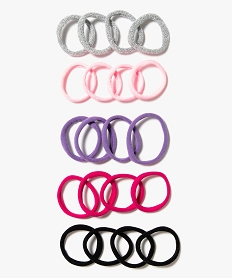 elastiques ronds pour cheveux fille (lot de 20) multicolore2084201_4