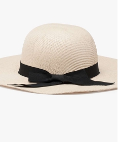 chapeau avec noeud en ruban beige2111401_2