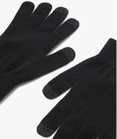 gants femme unis compatibles ecrans tactiles noir2119701_2