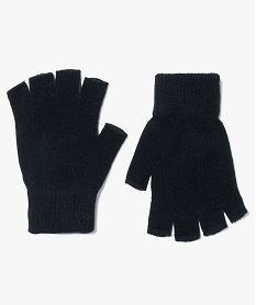 gants mitaines en maille fine femme noir standard bonnets echarpes gants2120301_2
