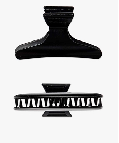 lot de 2 pinces a cheveux forme crabe noir standard accessoires cheveux2131401_2