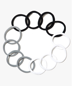 elastiques a cheveux femme en mousse (lot de 12) multicolore accessoires cheveux2134001_2