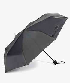 GEMO Parapluie femme pliable en toile unie noir standard