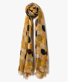 foulard oversize a motif gros pois jaune autres accessoires2158601_1