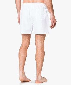 maillot de bain homme forme short toucher doux blanc maillots de bain2228401_3