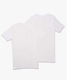 lot de 2 tee-shirt blanc beige2230901_2
