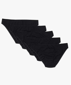 culottes unies en coton (lots de 5) noir culottes2232901_1
