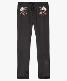 pantalon de pyjama a imprime fleuri noir separable de nuit2265401_4