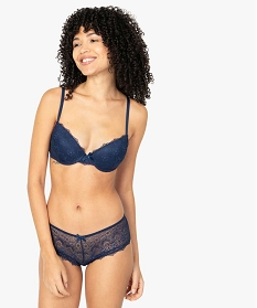 shorty femme en dentelle et tulle (lot de 2) bleu2279001_3