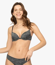 GEMO Soutien-gorge corbeille à armatures et bonnets moulés en microfibre gris standard