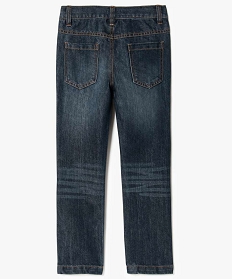 jean garcon coupe straight avec cinq poches bleu jeans2313301_2