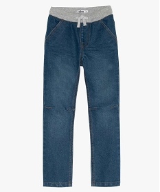 jean garcon regular avec taille elastiquee contrastante gris2313501_1