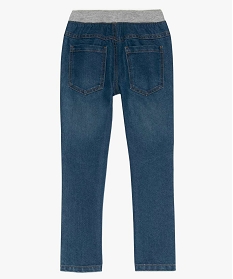 jean garcon regular avec taille elastiquee contrastante gris jeans2313501_2