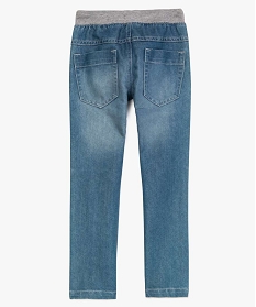 jean garcon regular avec taille elastiquee contrastante gris jeans2313501_3