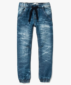 jean aspect use resserre dans le bas bleu jeans2313601_1