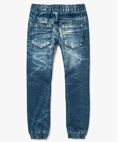 jean aspect use resserre dans le bas bleu jeans2313601_2