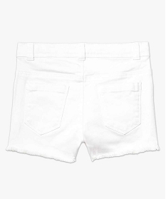 short uni bas a franges blanc shorts2401901_2