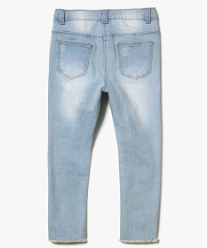 jean slim avec empiecement dentelle gris jeans2408001_3