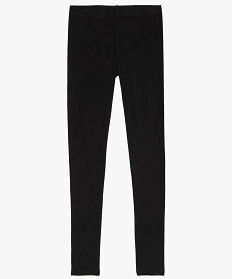 GEMO Legging long uni en coton fin fille noir standard