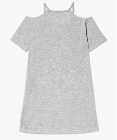 robe tee-shirt epaules denudees gris2516201_2
