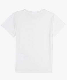tee-shirt garcon uni a manches courtes blanc tee-shirts2523601_2