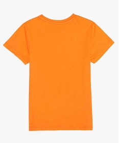 tee-shirt garcon uni a manches courtes orange2524301_2