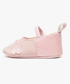 chaussures de naissance avec motif papillon et bride elastiquee rose chaussures de naissance2538701_3
