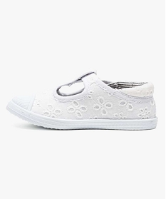 chaussure salomes en textile avec doublure a motifs blanc2547101_3