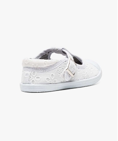 chaussure salomes en textile avec doublure a motifs blanc baskets et tennis2547101_4