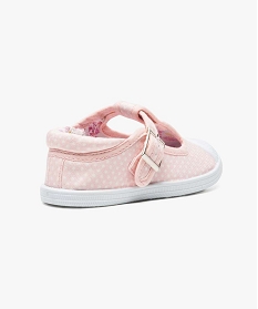 chaussure salomes en textile avec doublure a motifs rose baskets et tennis2547201_4