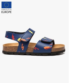 sandales motif estival a scratch multicolore sandales et nu-pieds2554101_1