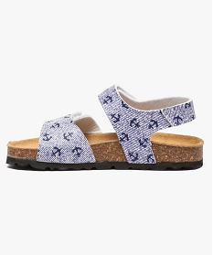 sandales motif estival a scratch bleu sandales et nu-pieds2554201_3