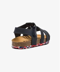 sandales confort en cuir avec semelle tricolore bleu2554301_4