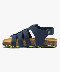 sandales garcon avec semelle tricolore bleu sandales et nu-pieds2554401_3