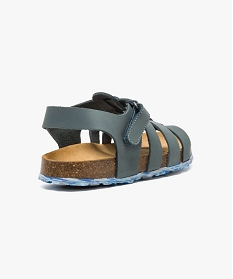 sandales garcon en cuir avec semelle tricolore gris2554501_4