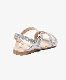 sandales filles avec brides effet metallise gris2557201_4