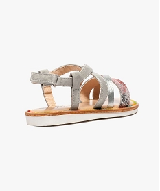 sandales multibrides a petit talon compense multicolore sandales et nu-pieds2560201_4