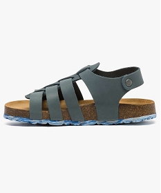 sandales confort multibrides en cuir mat gris2570001_3