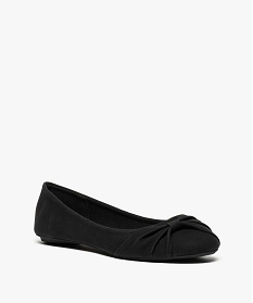 ballerines femme unies avec nœud drape noir ballerines2634001_2