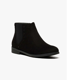 boots avec large elastique sur le cote noir bottines et boots2652901_2
