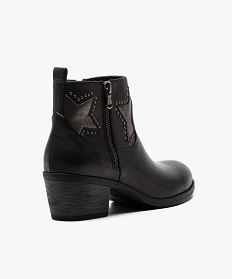 boots avec motifs etoiles et zip decoratif noir2654001_4
