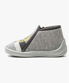 chaussons brodes lion gris2659601_3