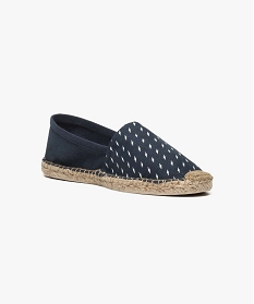 espadrilles en toile motif eclair bleu tongs et espadrilles2670901_2