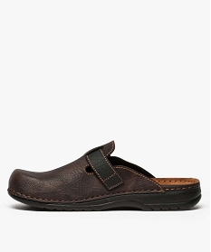 sabots a semelle interieure cuir special confort homme marron standard2674101_3