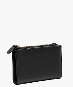 portefeuille femme compact a 2 volets noir2681401_2