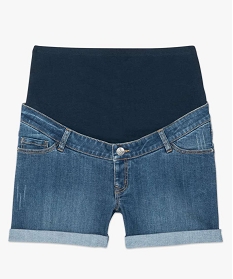 short grossesse en jean bandeau taille haute gris shorts2703901_4